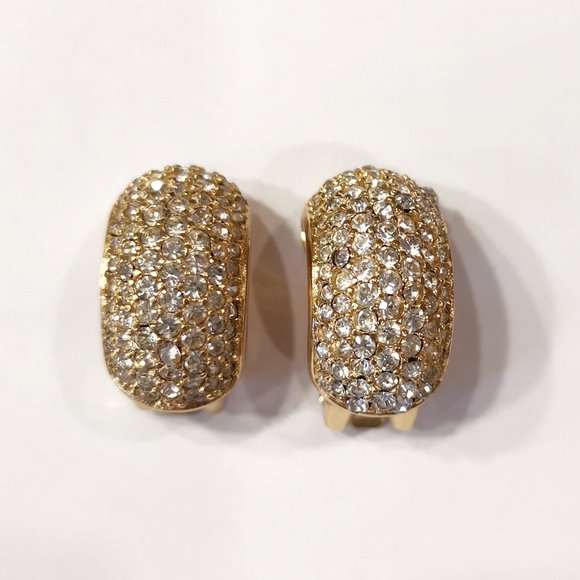 Vintage Authentic Christian Dior Clip On Earrings in EUC - Picture 1 of 5